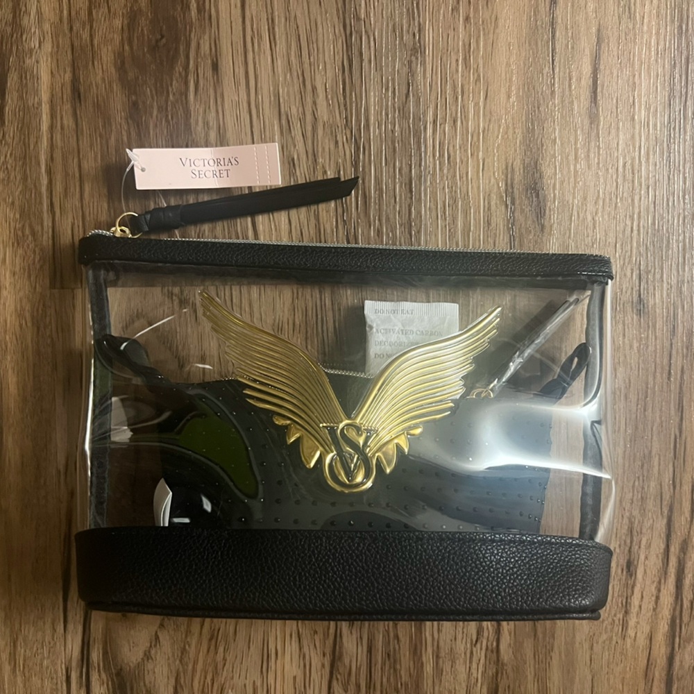 Victoria's Secret Black and Gold Makeup Bags- BRAND NEW WITH TAGS